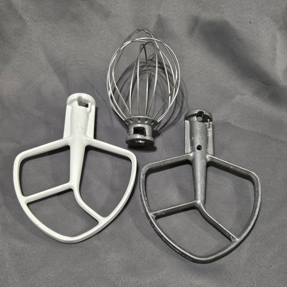 KitchenAid Stand Mixer Attachments Wire Whip Flat Beater Set 243358NSF 3 Piece